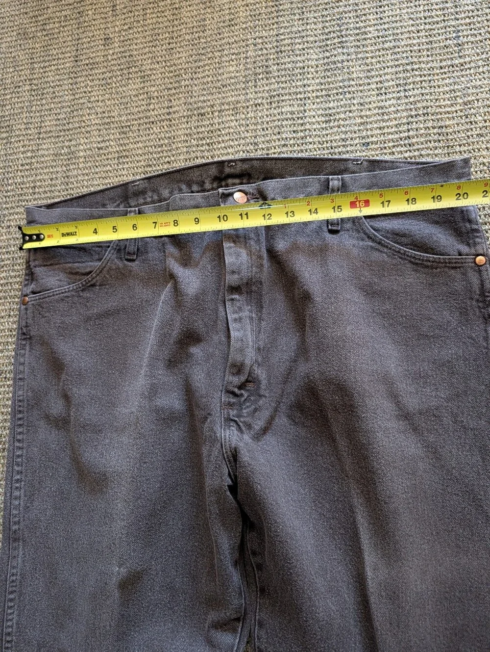 Wrangler Jeans Size 42x27 Chocolate Brown Denim 13MWZKL Cowboy Cut Western Rodeo
